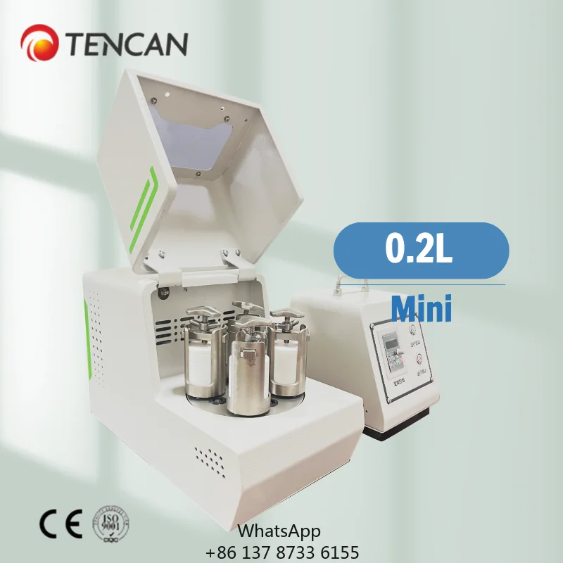 China Tencan XQM-0.2S Easy -TO-Operation Factory Price Superfine Powder Grinding Mini Lab Planetary Ball Mill For Glovebox Use