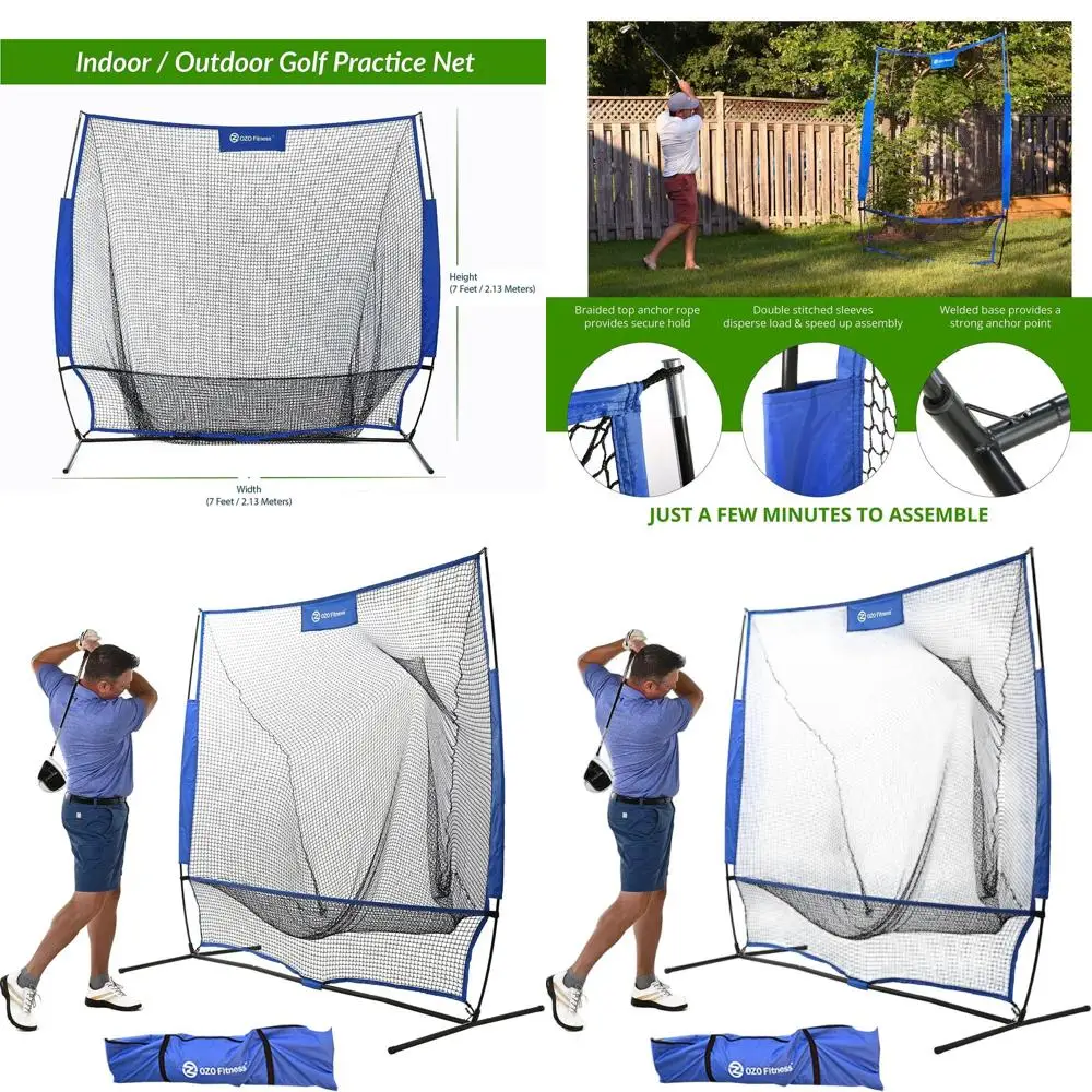 

Golf Practice Hitting Net, Indoor Garage or Outdoor Backyard Driving Heavy Duty Mesh Netting for Home Real Pro Golfing Swing Chi