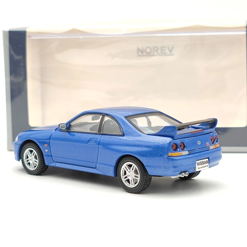 Norev 1/43 For N~~san SKYLINE R33 GT-R 1995 blue Metallic Diecast Models Car Limited