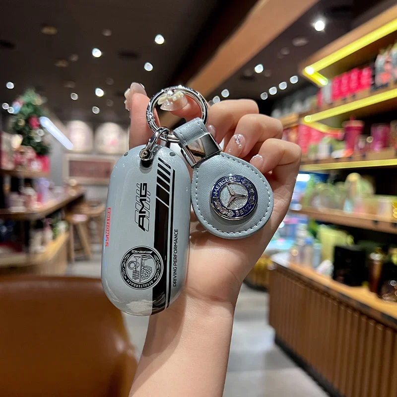 New  Car Key Case Cover Shell Fob For Mercedes Benz C E S Class GLC W206 W223 W214 E300 C260 C300 S450 S500 S400 Accessories
