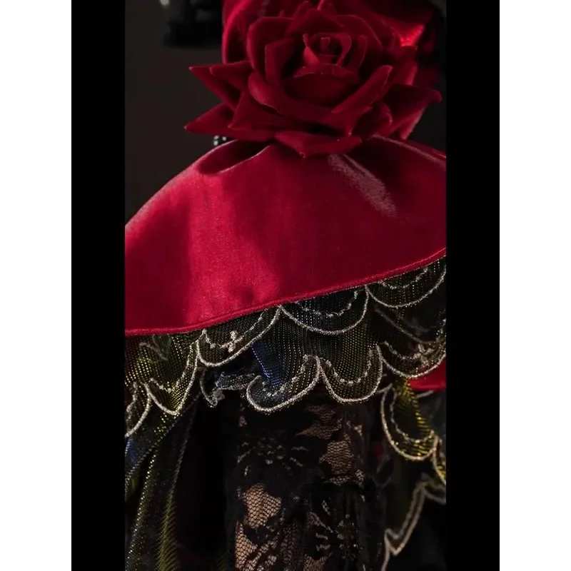 الهوية الخامس ماري الملكة الدموية الأمل كاذبة تأثيري حلي شعر مستعار تاج قفاز القرط الأبيض الشعر غطاء الرأس قلادة بروش الملحقات