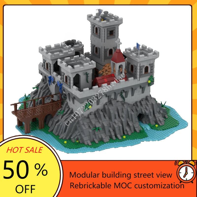 5020 Uds. Castillo Medieval MOC modelo de bloques de construcción Castillo de águila Medieval ladrillo técnico DIY conjunto de montaje para niños regalos de vacaciones