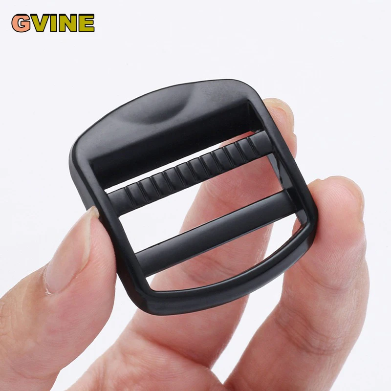 

4Pcs Metal 2 Bar Buckle Ladder Lock Slider Adjuster for Webbing Bag Backpack Straps Tri Glide Clasp Buckle Accessories