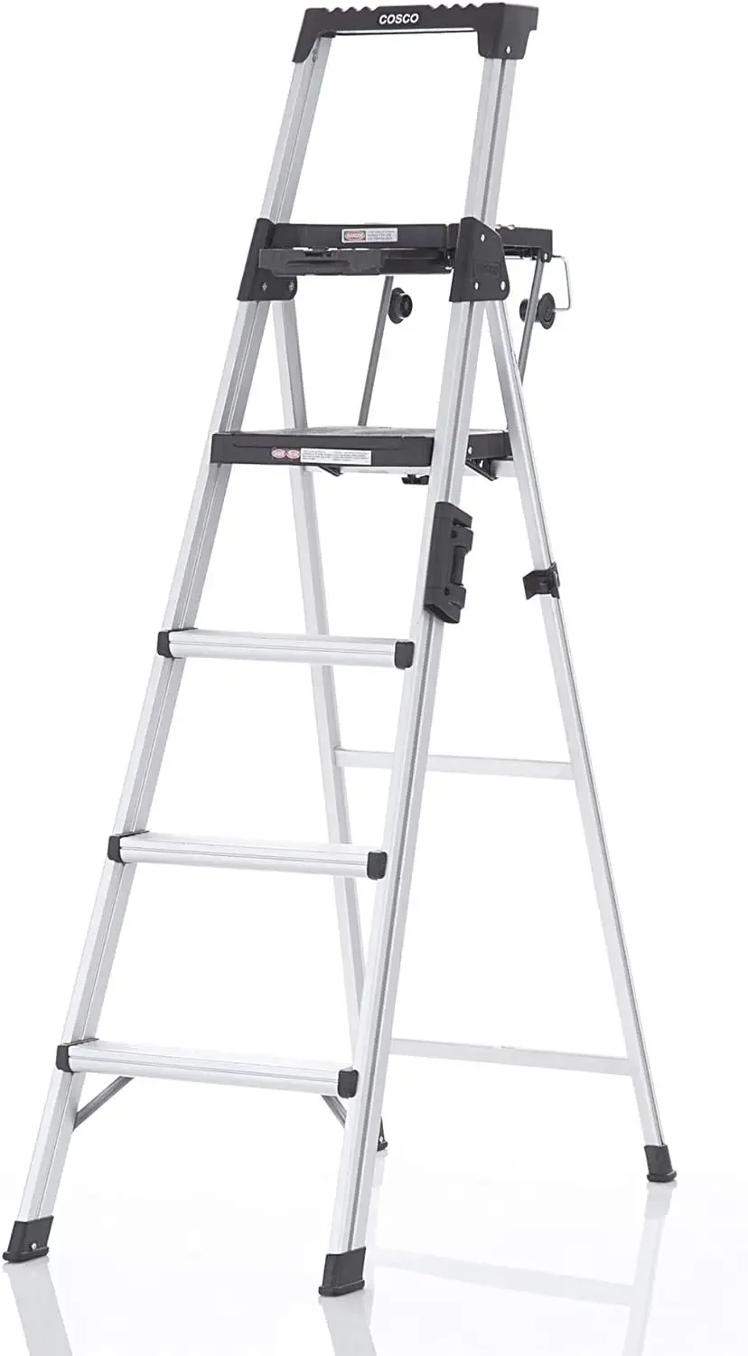 COSCO 6-foot Signature Series Aluminum Step Ladder, Type 1A, 300 lb. Capacity