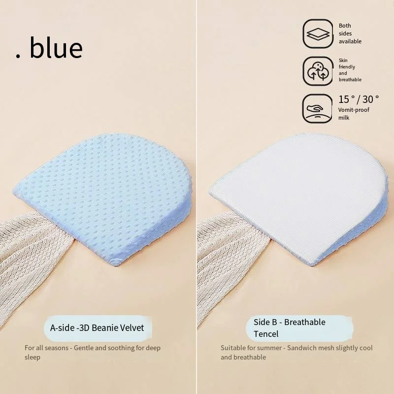 Oreiller d'Allaitement Simple et Solide pour Bébé de 0 à 6 Mois, pour Garçon et Fille, Coussin Universel pour Nouveau-Né, Anti-Vomissement, Lait