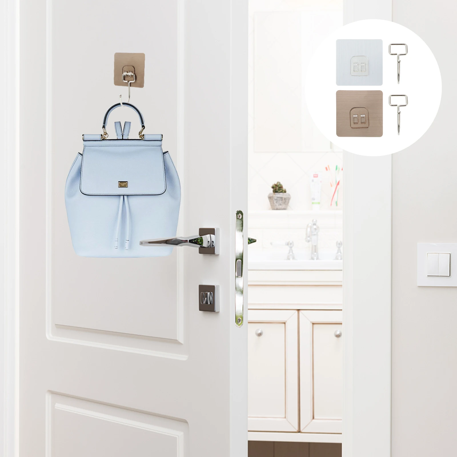 

10 шт. настенных крючков без сверления, стильные крючки для декора дома, для душевых мочалок, губок, полотенец, картин, халатов, пальто, шляп, курток, ключей