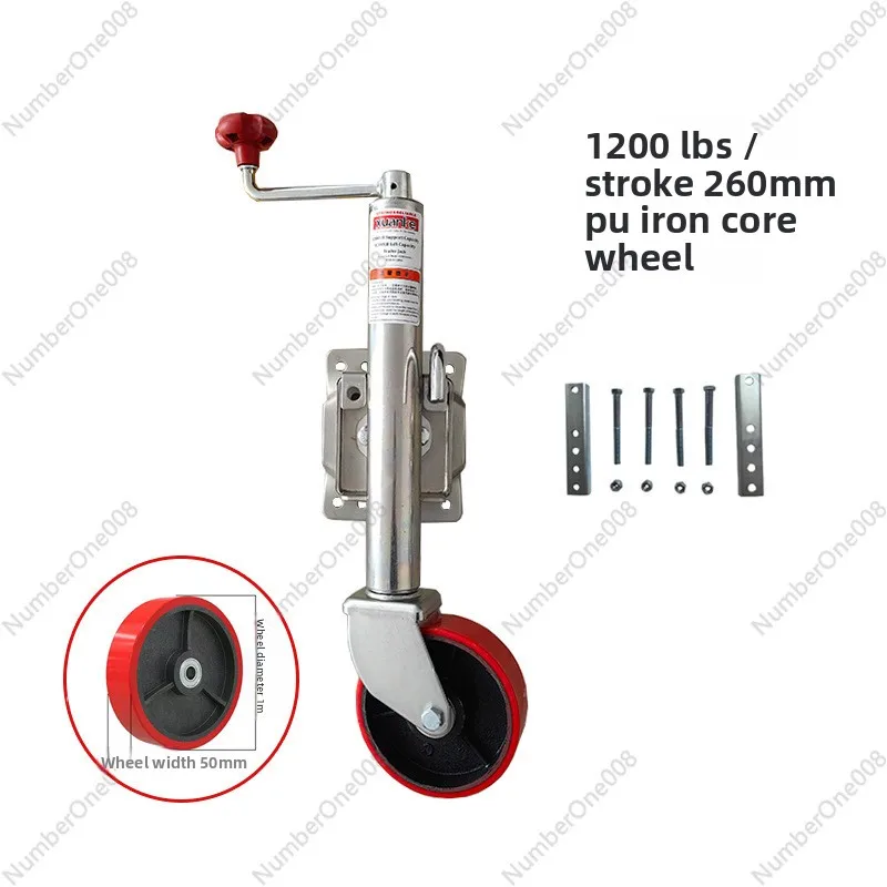 

Australian style top jack, hand lift trailer RV outriggers seamless tube trailer