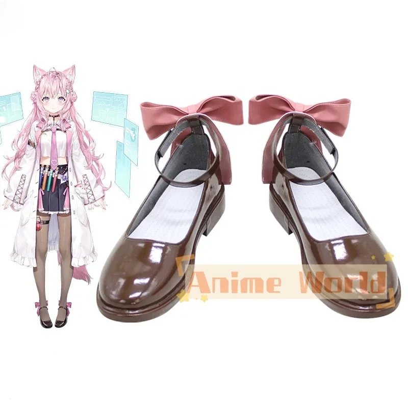 

Hakui Kotori Brown cosplay shoes Halloween carnival boots custom made