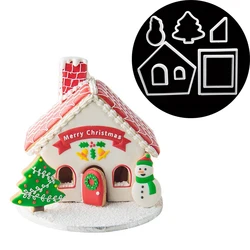 Gingerbread House Christmas Unicorn Cake Cutter Cookie Biscuit Mold Kitchen Fondant Decorating Tools