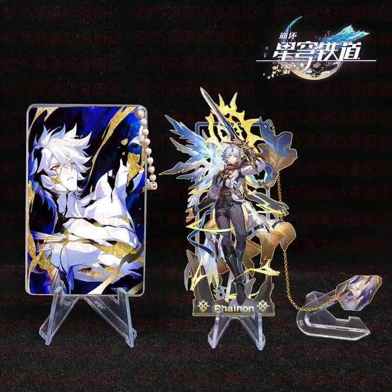 애니메이션 게임 Honkai: 스타 레일 Phainon 코스프레 금속 북마크 애니메이션 북마크 독서 마커 팬 문구 흐르는 모래 벽돌