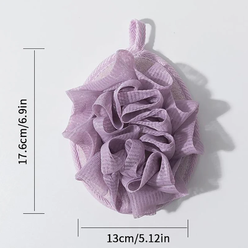 Depurador de baño para el cuerpo, Bola de lufa, ducha, Bola de baño de masaje, toalla de flores para el cuerpo, el mejor exfoliante corporal para ducha, herramienta de baño