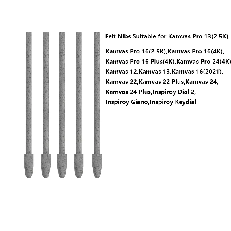 Wkłady do pióra filcowego PN05F Pasują do pióra graficznego Huion PW517 do Kamvas 12/13, Kamvas 22, Kamvas 22Plus, Kamvas 24/24 Plus — zdjęcie produktu 3
