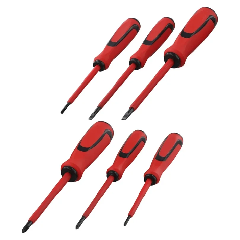 Insulated Screwdrivers High Hardness Chrome Vanadium Steel Cross Straight Heads Magnetic Screw Driver Electrician Hand Tool
