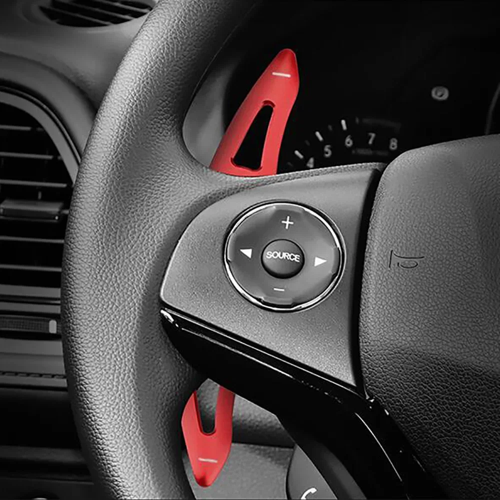 For Honda HR-V WRV VEZEL STEP WGN CITY JAZZ FIT GK5 Civic Shuttle Car Steering Wheel Paddle Shift Extension Shifters DSG Sticker