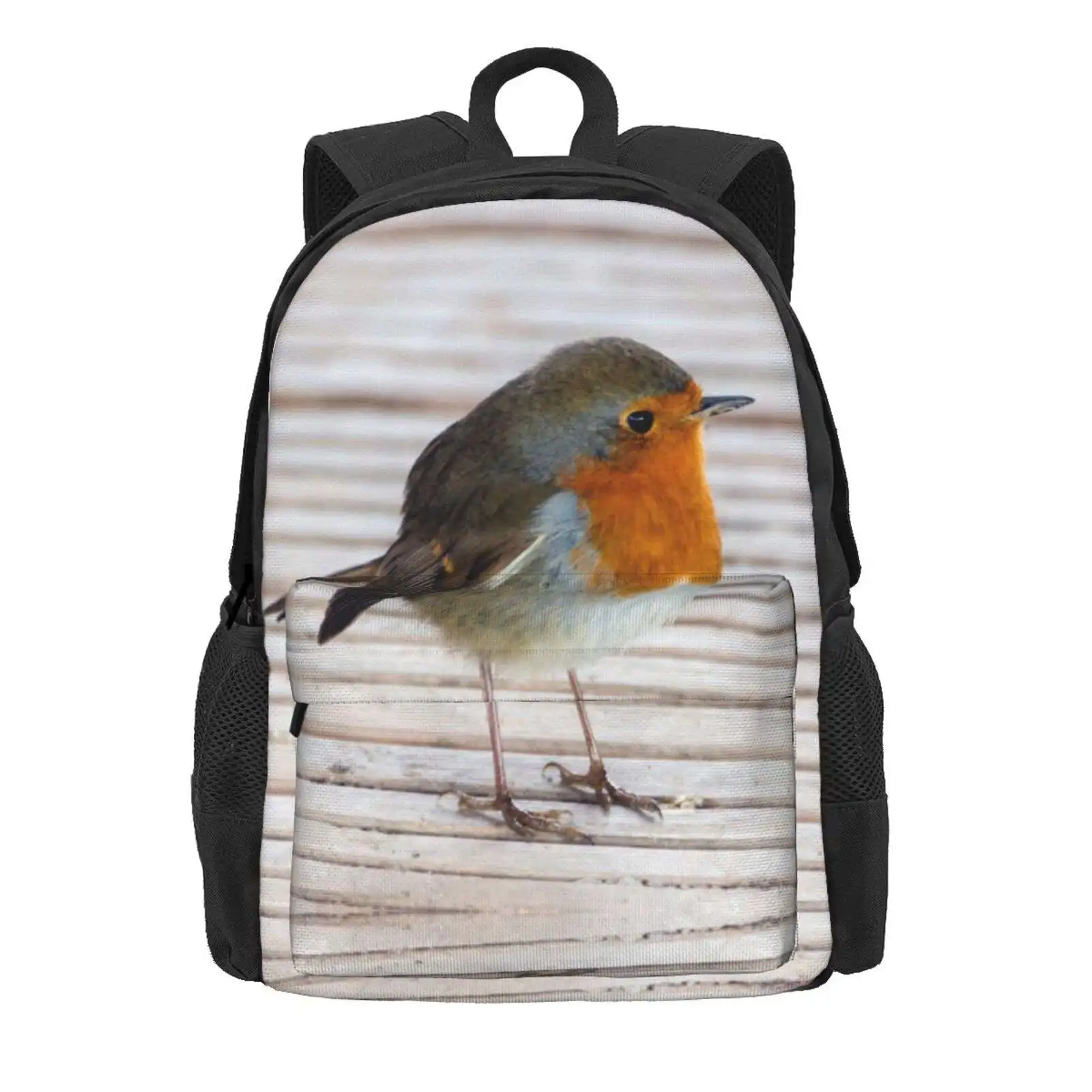 Robin Hot Sale Schoolbag Backpack Fashion Bags Robin Bird Carolyn Eaton Christmas Red Cute