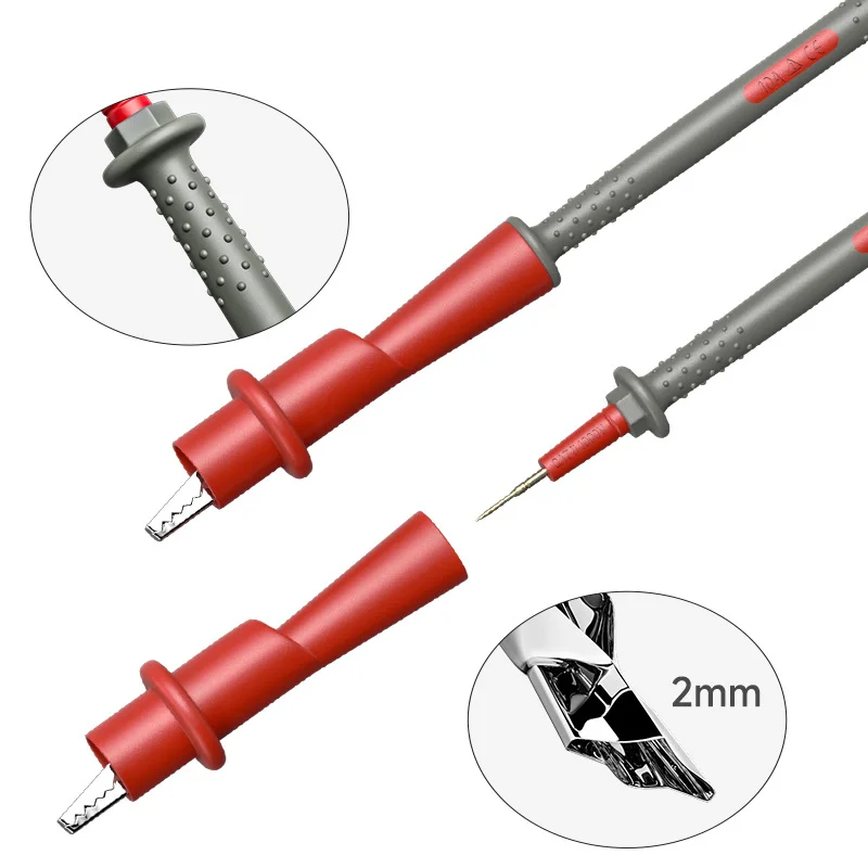 Universal Multimeter Test Lead Kit Precision Sharp Probe Banana Plug Push Alligator Clip Connector Digital Electrical Test Probe