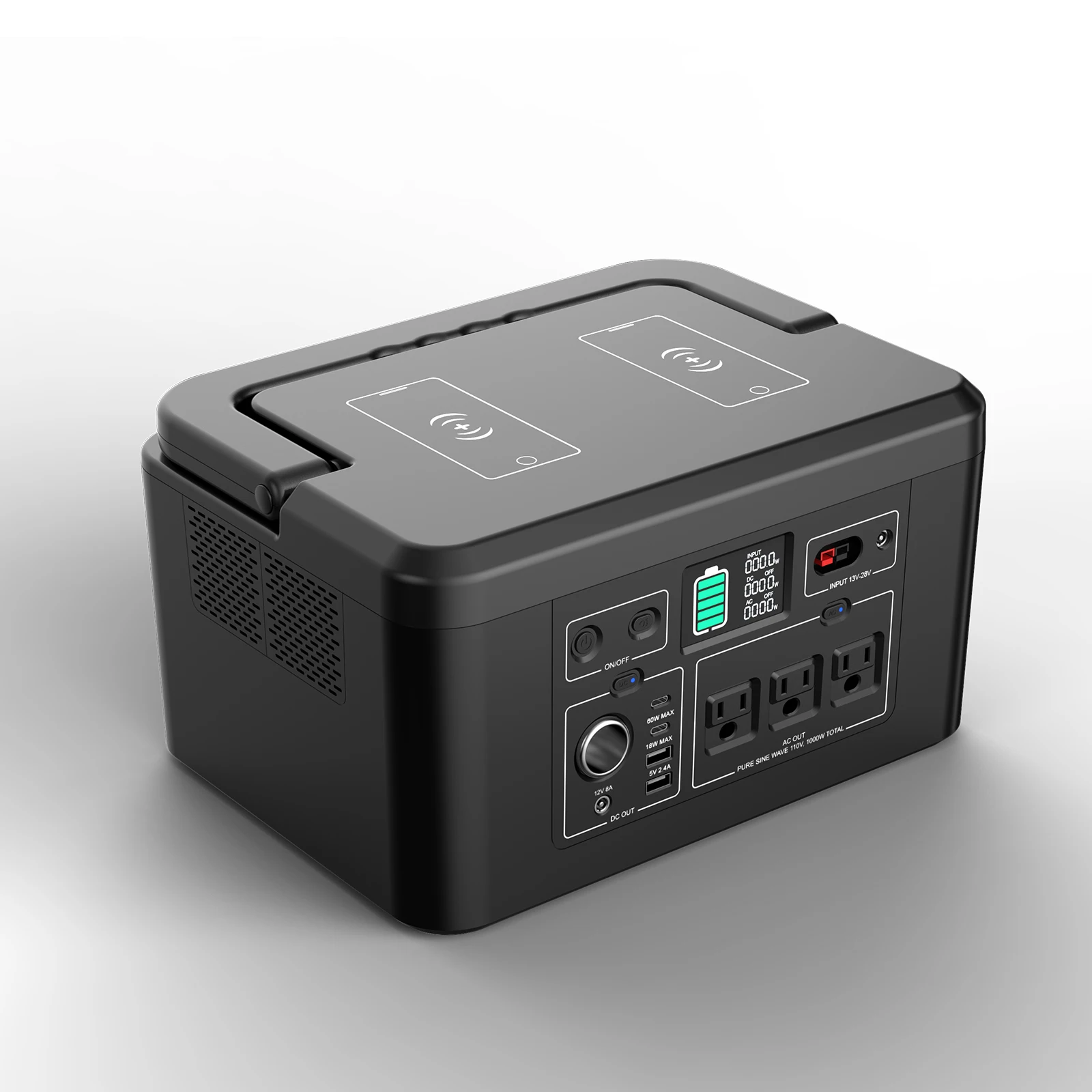 

Portable Camping Power Station 925Wh Battery Outdoor Generator for Camping 1000w BBQ Tools Portable Power Supply