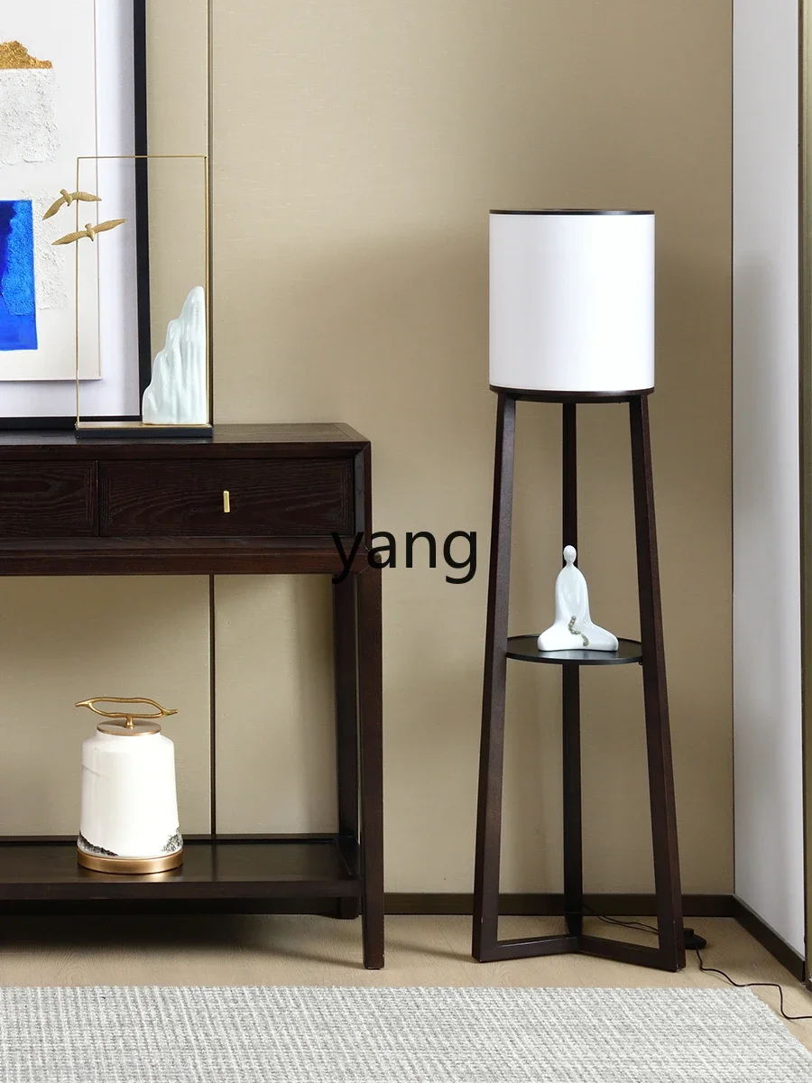 LMMnew Chinese flower stand solid wood living room sofa TV cabinet next to bedroom rack integrated