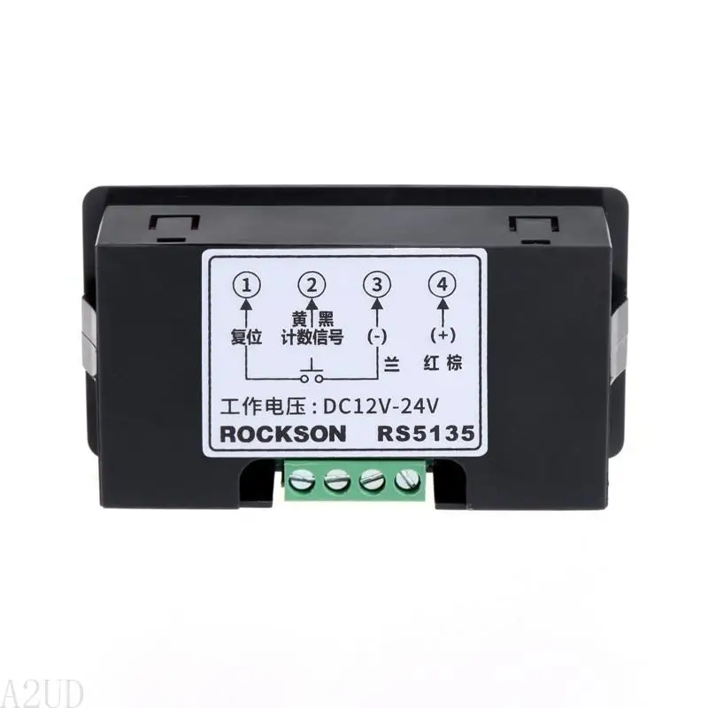 Máy đo bảng điều khiển đèn LED kỹ thuật số A2UD 5 chữ số Đồng hồ đo cộng với Bảng điều khiển tổng cộng 0-9999 Compact cho nhà