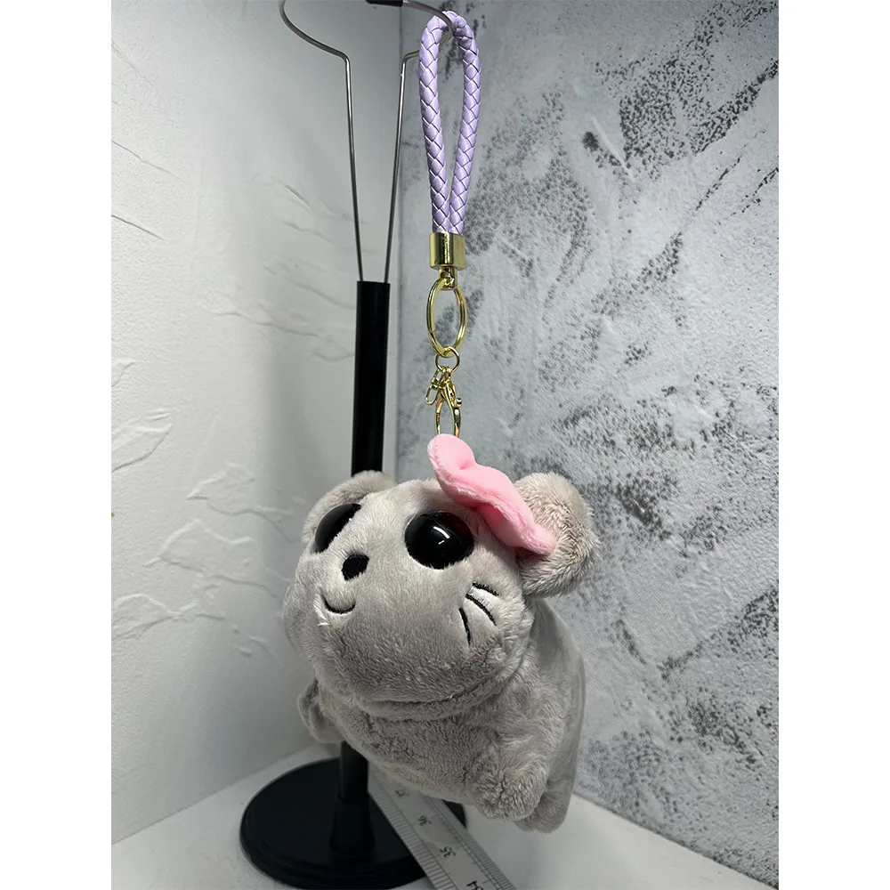 Sad Hamstere Plush Toy Sad Hamster Plush Toy Keychain with Built-in Violin Sound Kids Child Christmas Birthday Dolls Gifts