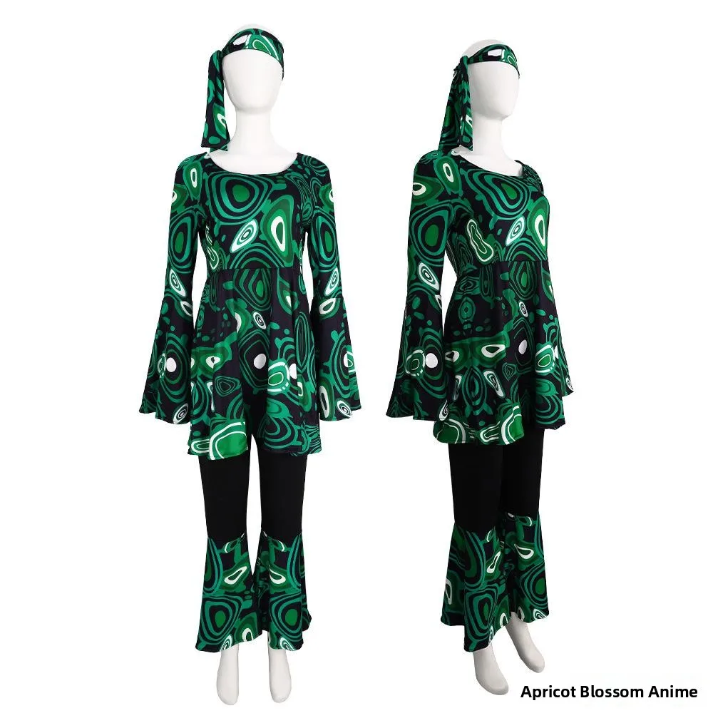 

Хиппи Косплей Костюм Хэллоуин Хип-Хоп Ролевой Бал-Маскарад Сценическое Представление Трансграничная Женская Этническая Сцена Cos...