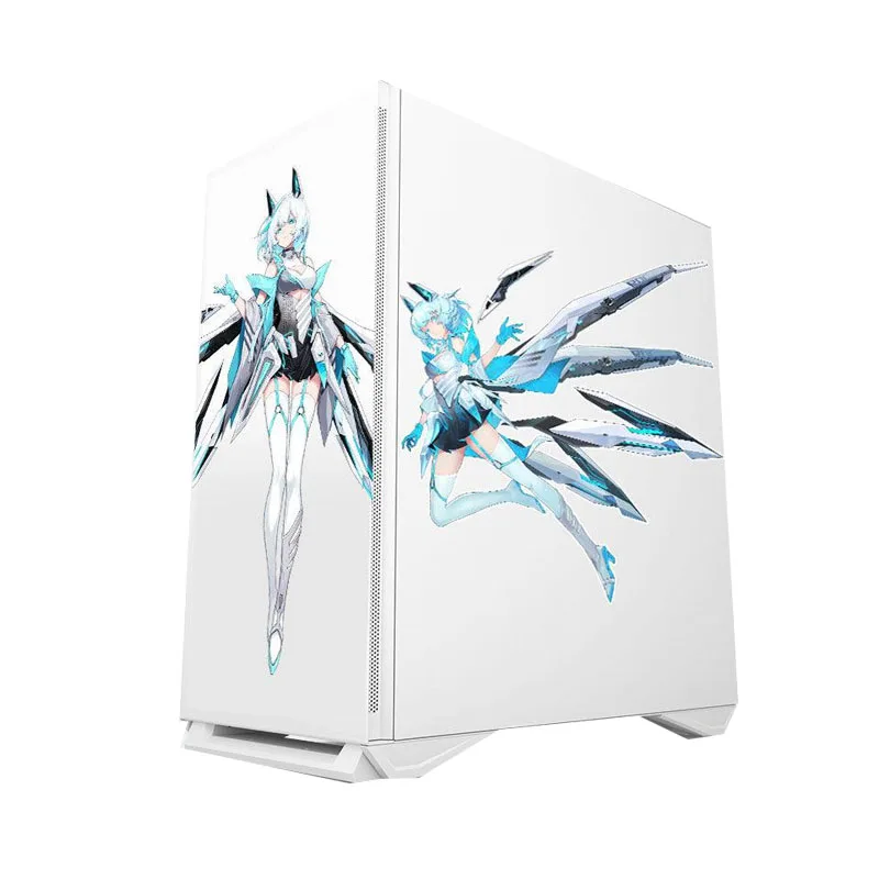 

MOD Chassis Sticker DIY Anime Desktop PC Gamers Cabinet Decorative Decal Cover Customization