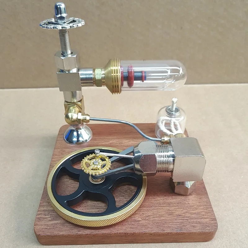 Adjustable Speed External Combustion Engine Model Science Teaching Craft Physics Experiment Display Ornament