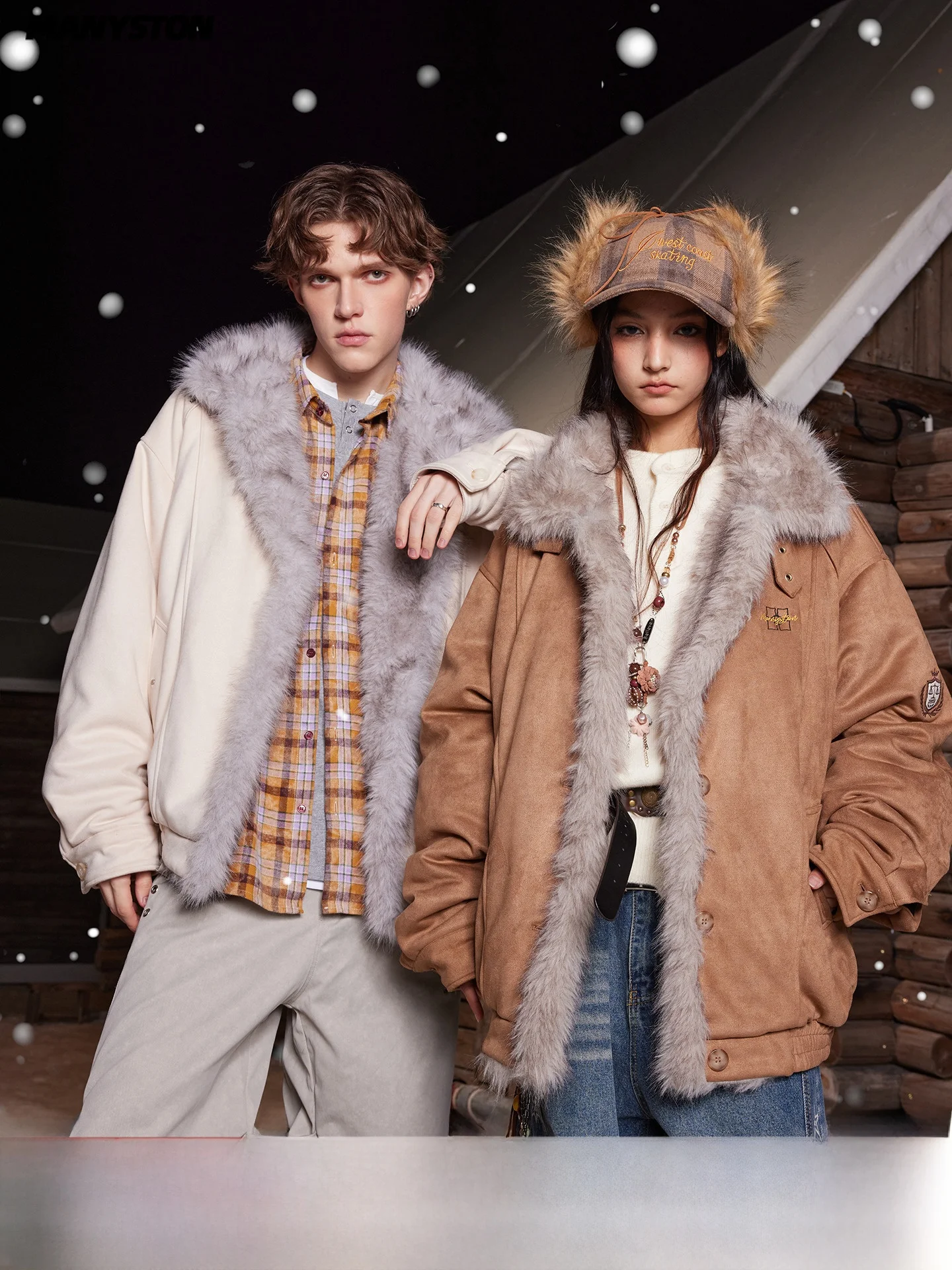 

Мужская замшевая хлопковая куртка в американском стиле в стиле ретро, зимняя верхняя одежда с тонким воротником, теплая длинная све, стандартная посадка