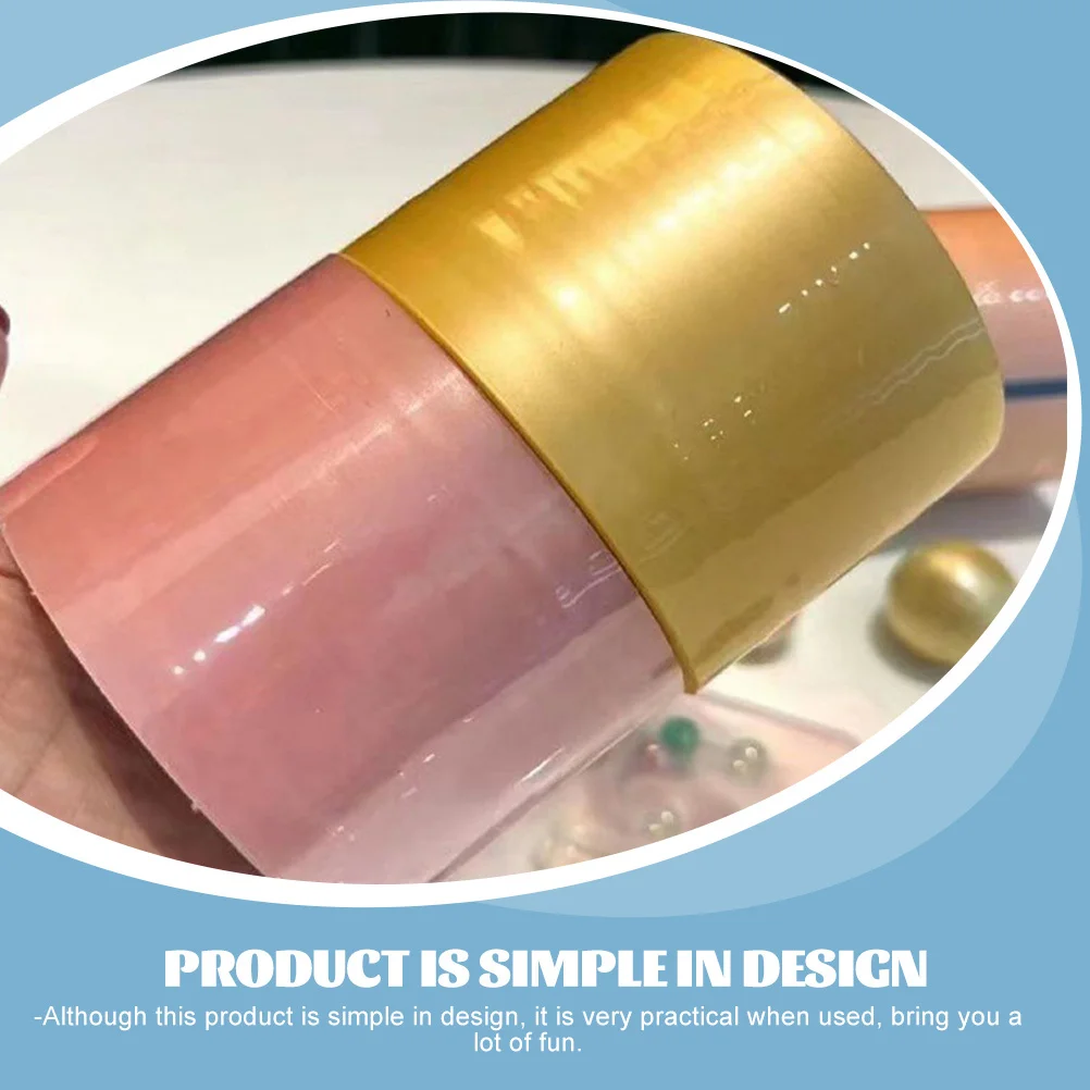 4 ม้วนเทปกาวตกแต่งลูกบอลสีสดใสเทปกาวสำหรับโฮมออฟฟิศการเดินทางบรรเทาความเครียดพกพาสะดวกสนุก