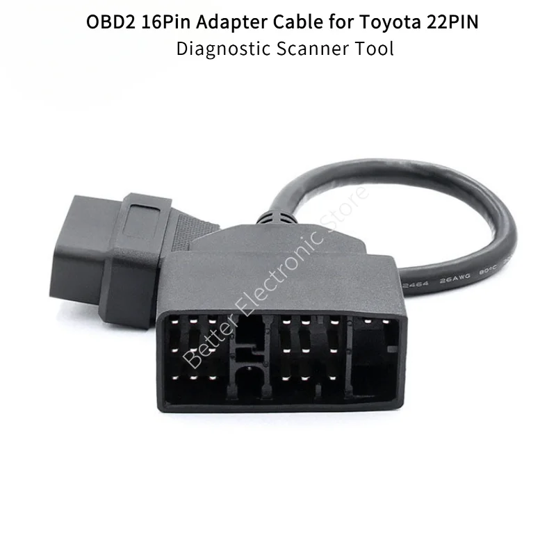 

OBD2 16-контактный адаптерный кабель для диагностического сканера Toyota 22PIN