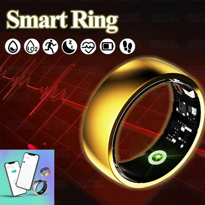 

2025 New Smart Ring Men Women Rings NEW Health Heart Rate Blood Oxygen Sleep Monitor Sports Smart Control Photo For Android IOS