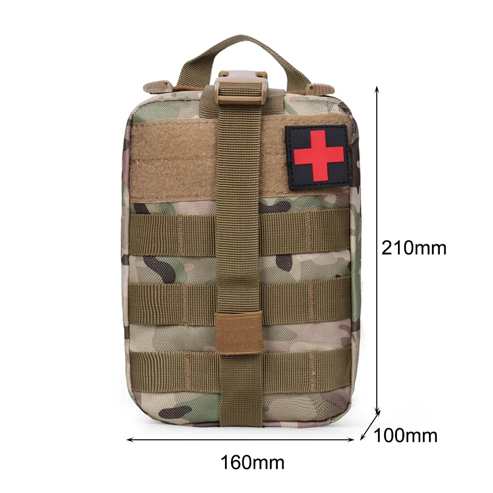 First Aid Kit Camping Tactical Medical EDC Pouch Emergency Survival Kit Outdoor Hunting Medical Bag 1000D Nylon Bag Waist Pack