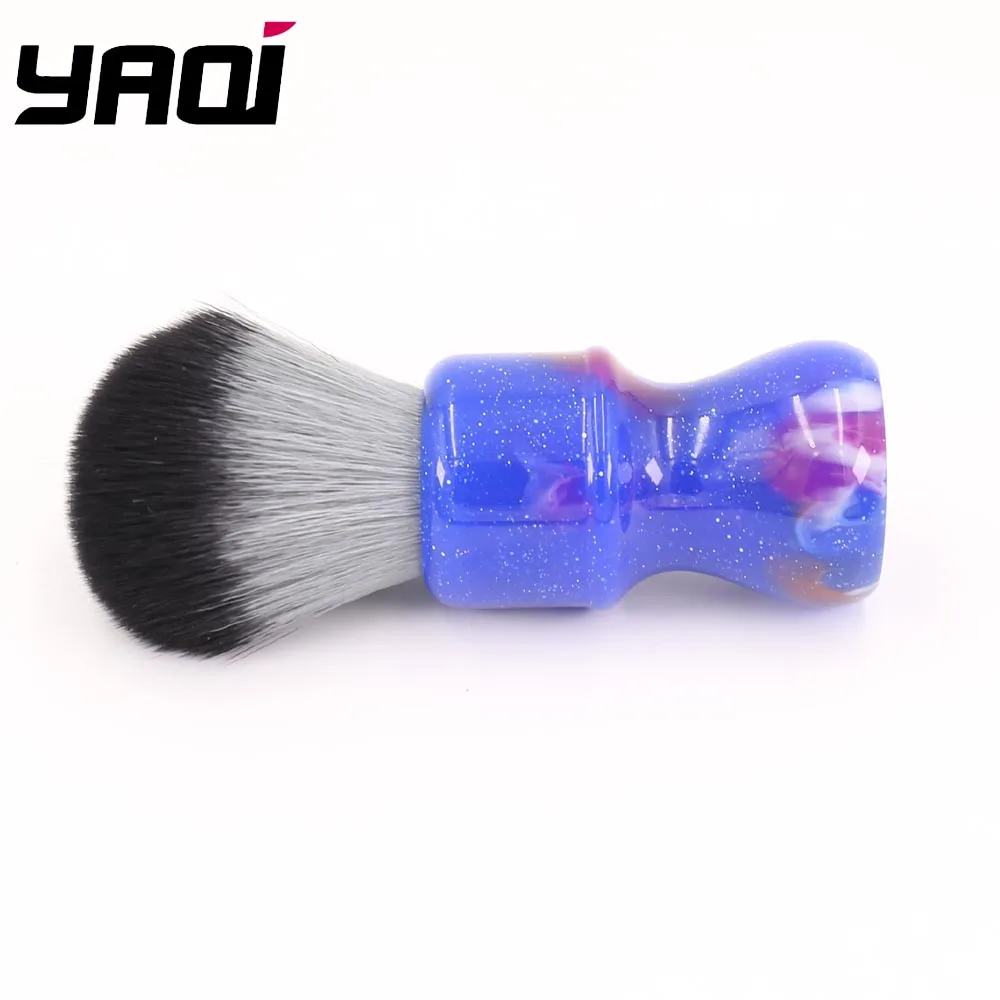 Picture 4: New 2026 Wet Shaving Brushes Yaqi 24MM Colorful Mysterious Space Color Handle Timber Wolf Knot Men Shaving Brushes