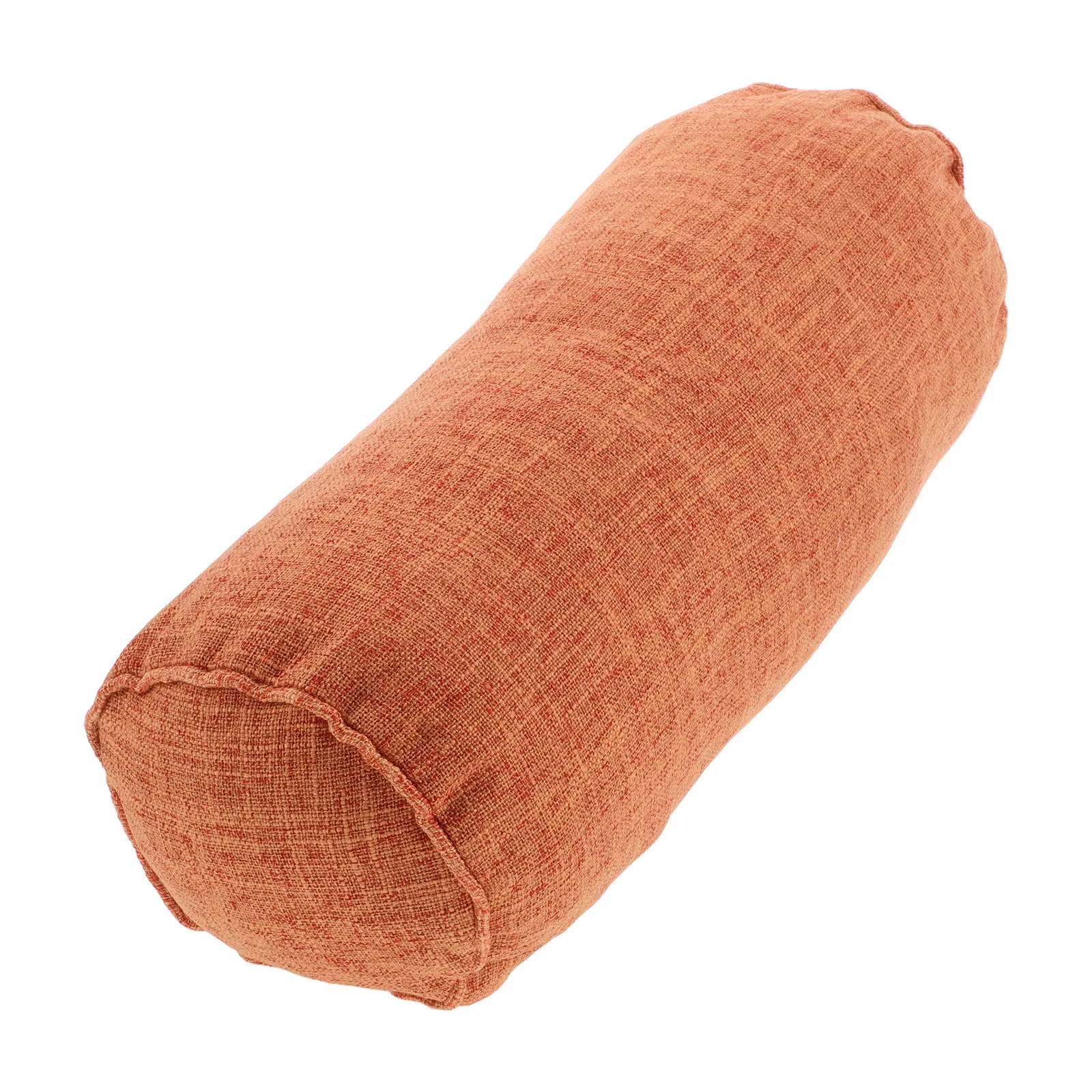 Round Cylinder Yoga Neck Support Pillow Washable Removable Cover Cervical Roll Pillow for Leg Rest Bed Couch Travel Ergonomic