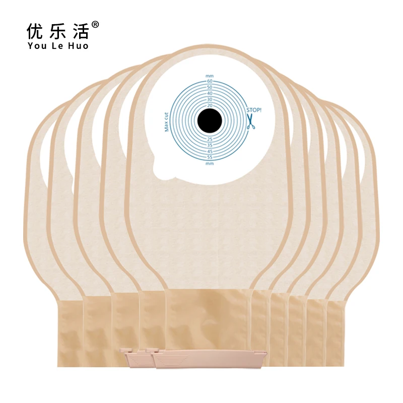 Youle live ostomy bag disposable ostomy bag ostomy care products cover leakage bag stool anus bag one piece 20mm-60mm