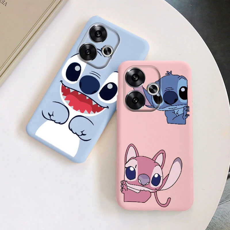 For Poco F6 Case Kawayi Stich Monster Protective Shell PocoF6 Cartoon Painted Soft Silicone Funda For Xiaomi Poco F 6 Cover Capa