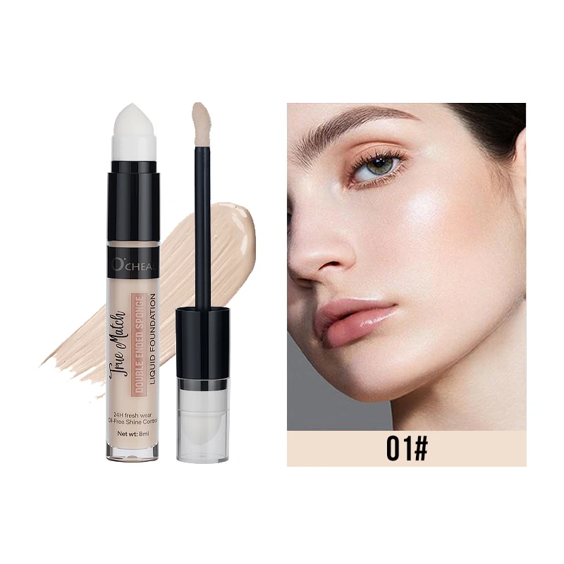 Penna correttore per fondotinta liquido a lunga durata Copertura impermeabile Macchie scure Segni di acne Matita per trucco Strumento di bellezza essenziale Trucco