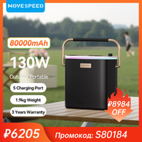 MOVESPEED S80 Power Bank 80000mAh 130W Fast Charging Powerbank Portable Outdoor Power Supply for Phones Laptop Drone Camera