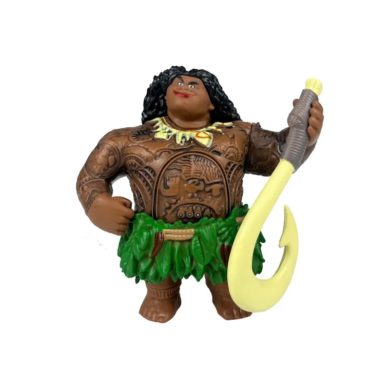 การ์ตูนดิสนีย์ Moana 2 รูปชุด Moana Princess, Maui, HeiHei Pua ของเล่นเค้กรถเดสก์ท็อปตกแต่งเครื่องประดับของขวัญวันเกิด