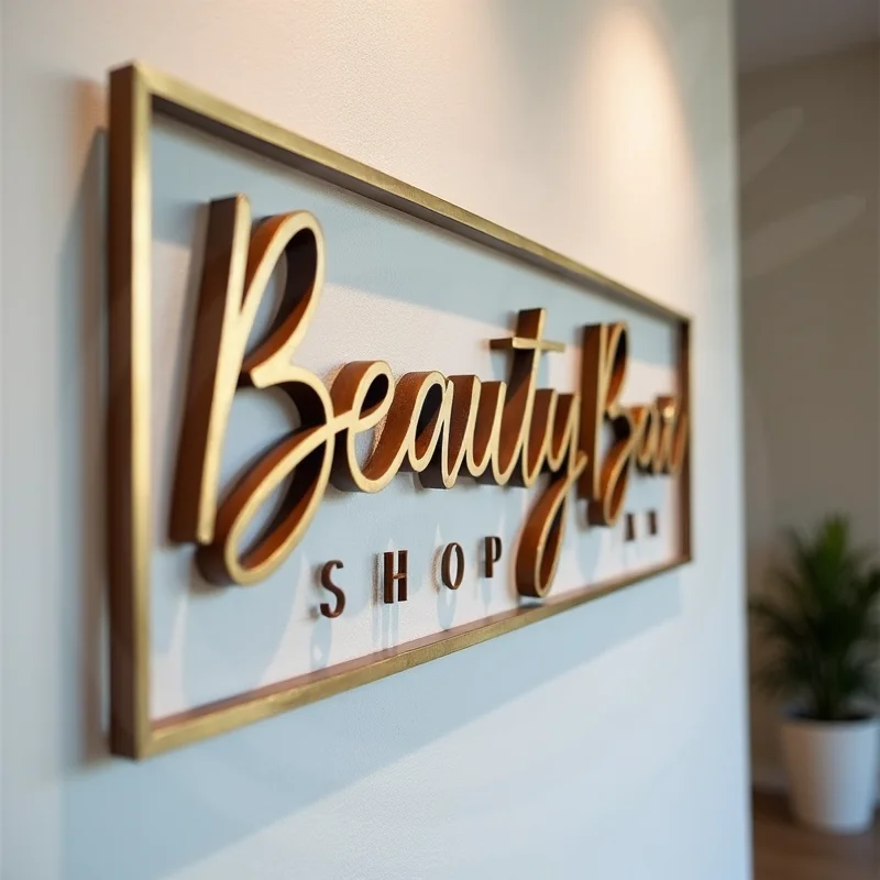 맞춤형 금속 3D 간판, 실외 간판용, 방수, 카페, 사무실, 상점에 적합