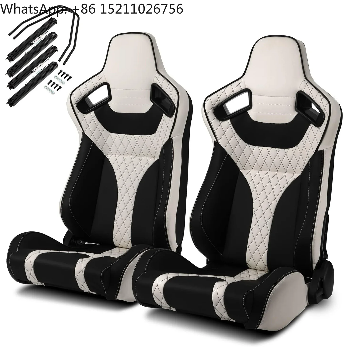 For 1094 Universal High Quality Leather Simulator Adjustable Vehicle Bucket Seats Sim Car Racing Seats
