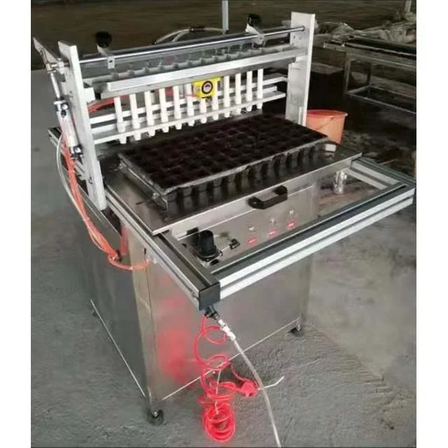 

220V Vegetable Flower Plug Tray Seedling Planter Device Seedling Seeding Machine