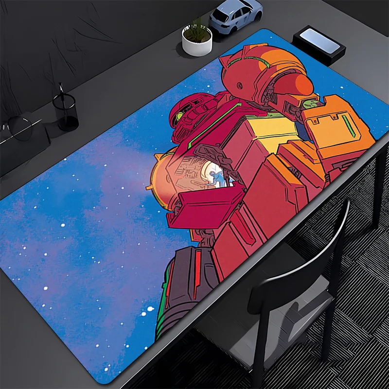Large Mouse Pad Office Desk Mats PC Gaming Accessories Mechanical Warrior G-gundam Z-zaku II Anime Mousepads Laptop Keyboard Mat
