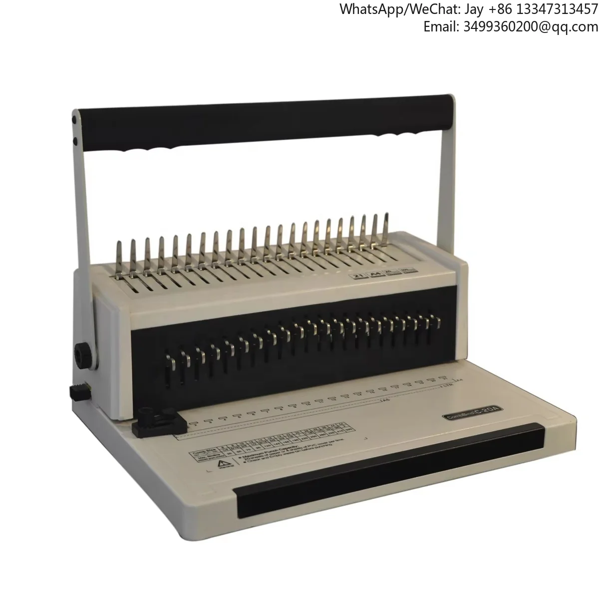 

C20A Plastic Wire Notebook Binding Machine 21 Hole Adjustable High Capacity Manual Binding Machine