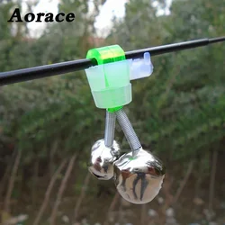 Aorace 5Pcs Fishing Bell Bite Alarms Fishing Rod Clamp Tip Clip Bells Ring Carp Fishing Accessories Tackle Fish Alarm