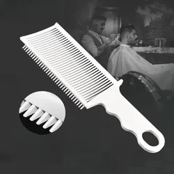 Men Flat Top Fading Comb Professional Barber Hair Cutting Comb Gradient Clippers Heat Resistant Fade Comb Salon Styling Tools