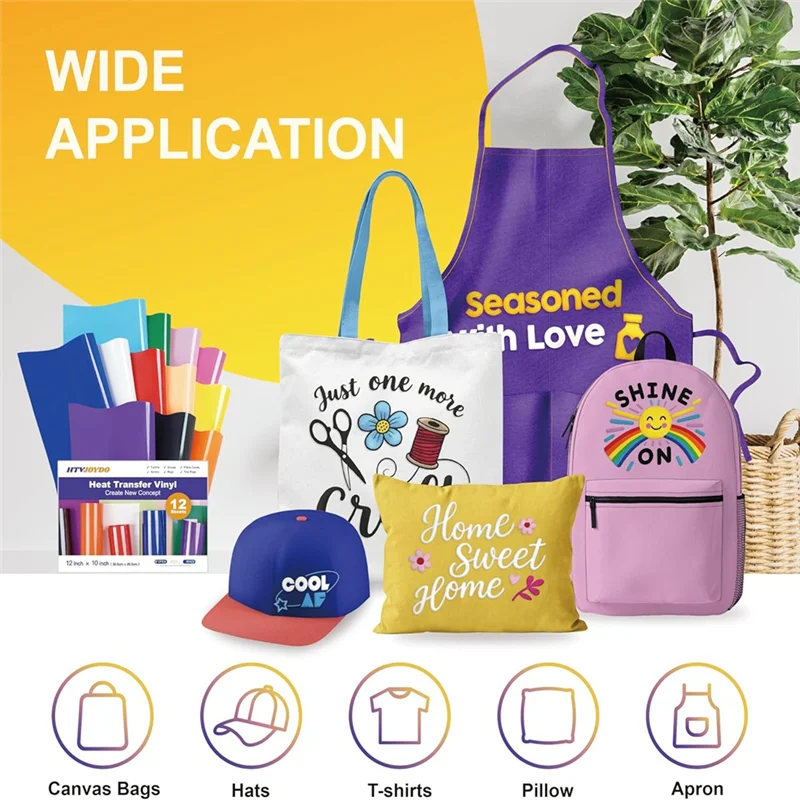 ABNO-12Pcs فقاعة الفينيل نقل الحرارة 3D فقاعة HTV للقمصان، سهلة القطع والأعشاب