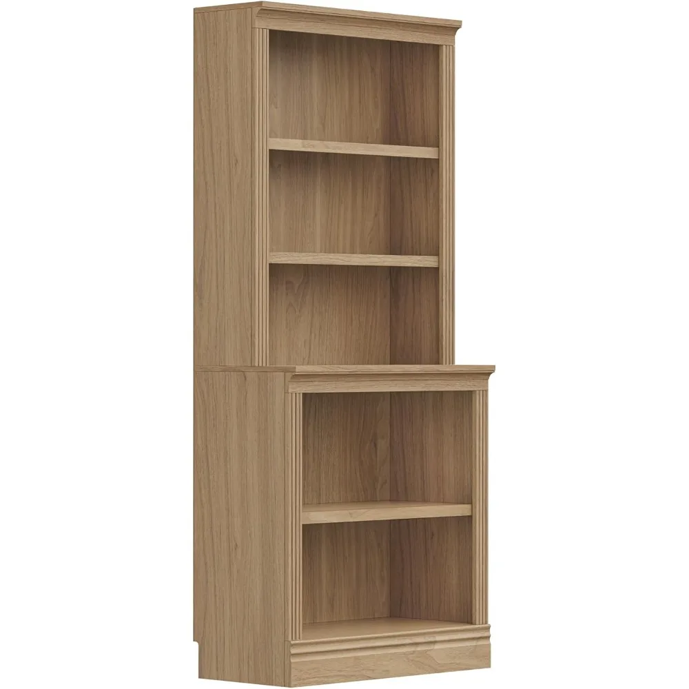 

Halston Multi-Depth Bookcase, Adjustable Storage Open Display Shelving Unit for Home and Office Space, 31.5”L x 15.75”W