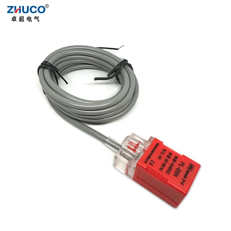 1PC PL-05N NPN NO DC 5MM Detection Distance ABS Metal Square Sensor Inductive Proximity Switch With 2 Meter Wire 200MA 10-30VDC