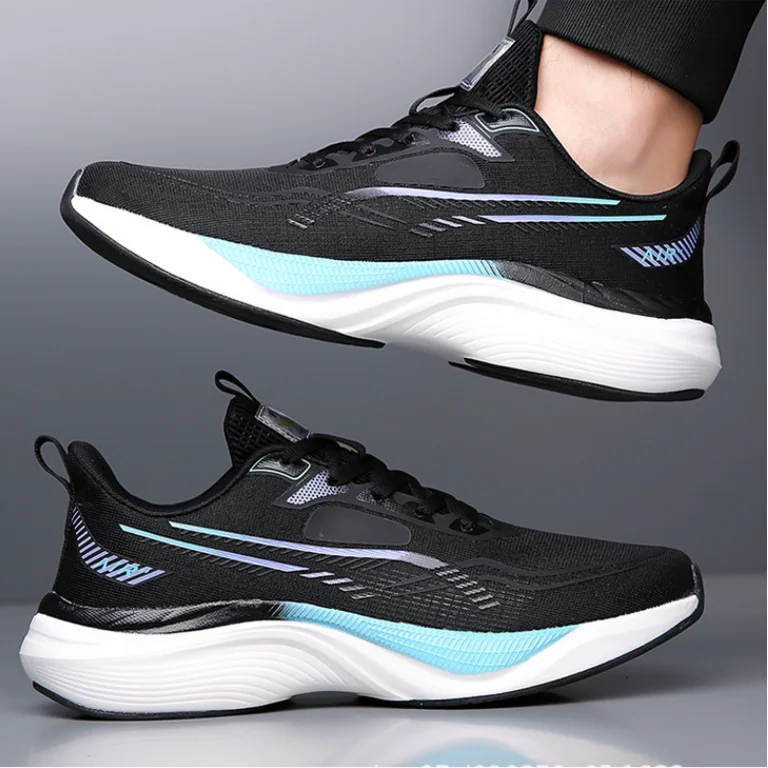 

Shoes for Man Lightweight Comfortable Running Shoes Spring Casual Lace-up Color Block Breathable Mesh Sneakers Zapatos De Hombre